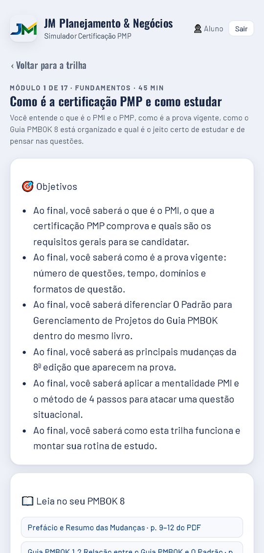 Aula do módulo