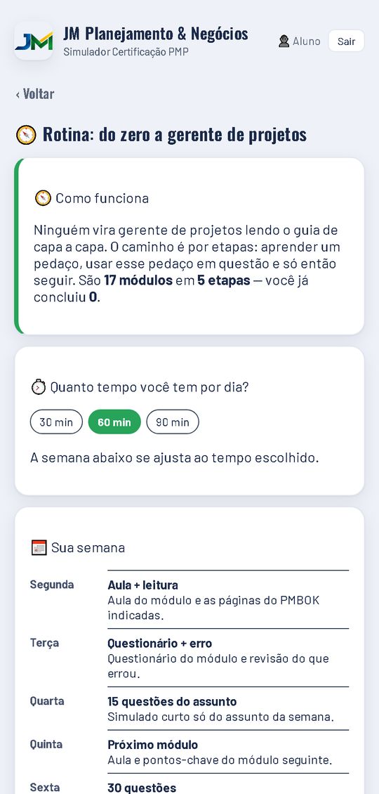 Rotina do zero